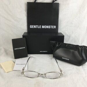 NEW GENTLE MONSTER On Ring 02 Silver / Clear sunglasses